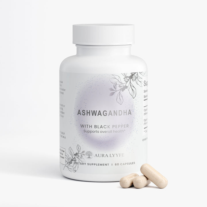 AURA LYYFE™  Organic Ashwagandha – Adaptogenic Stress & Balance Support
