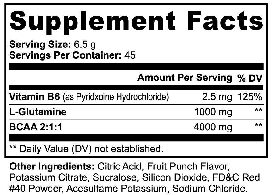 AURA LYYFE™ BCAA Shock Powder – Fruit Punch