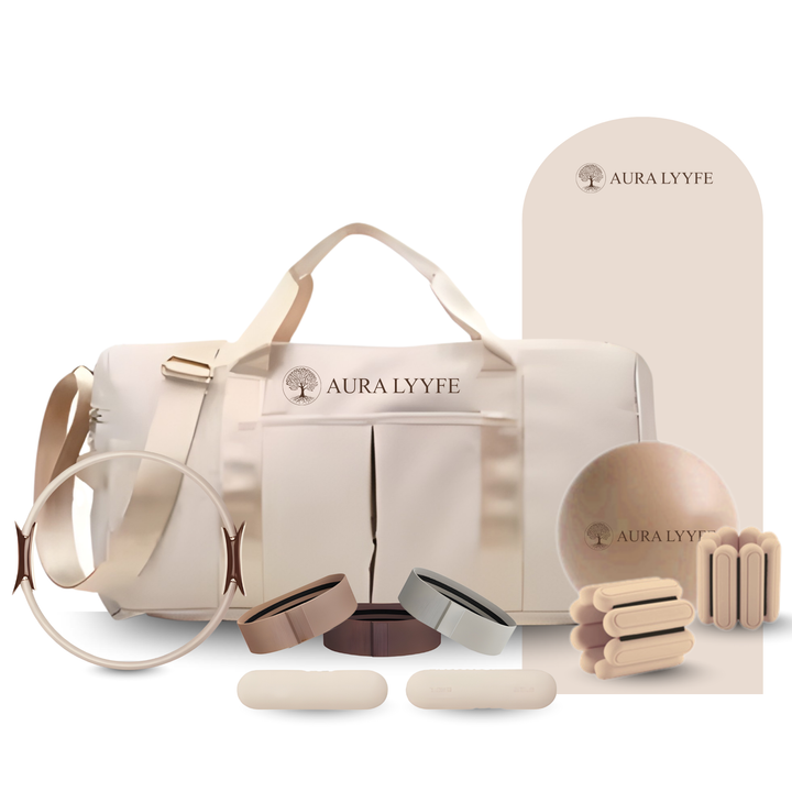 Aura Lyyfe™ Beige Pilates Essentials Kit Soft. Neutral. Elevated. Your new wellness ritual starts here.