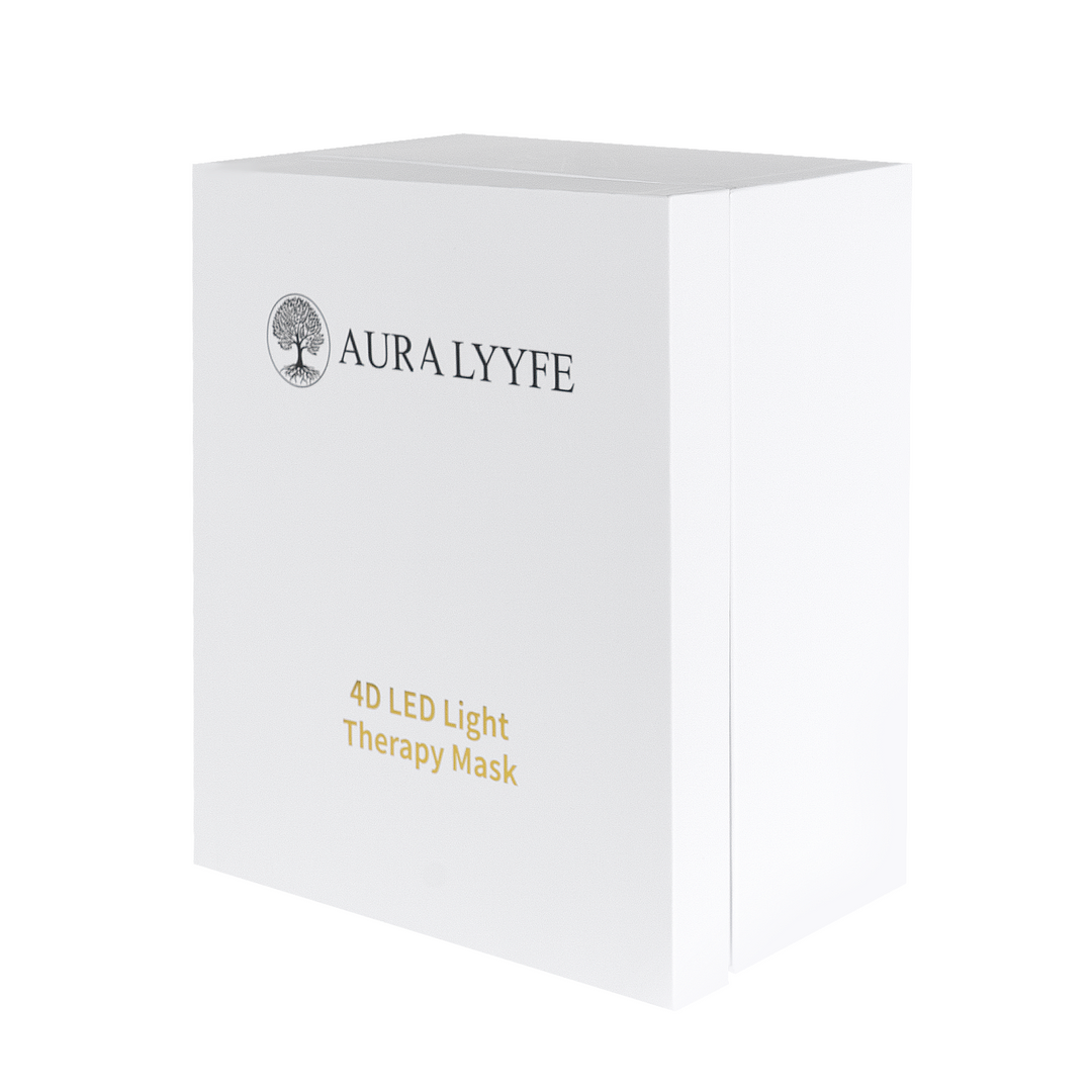 Aura Lyyfe™ 4D LED Light Therapy Mask Premium Silicone | 6 Smart Modes | Adjustable Brightness | Rechargeable Design