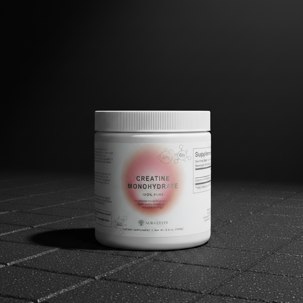 Creatine Jar Front Gym Floor